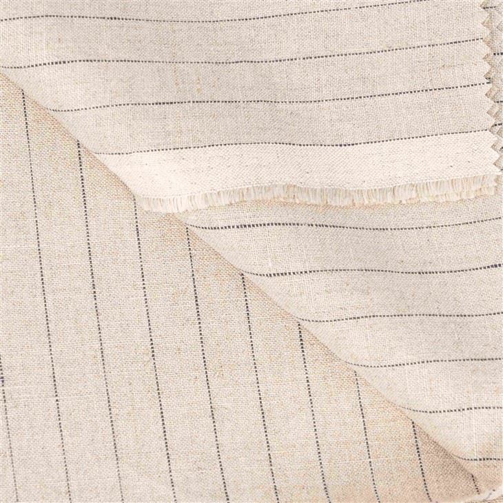 Pure Fine Striped Linen Fabric best